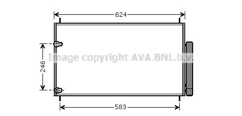 AVA QUALITY COOLING Конденсатор, кондиционер TO5405